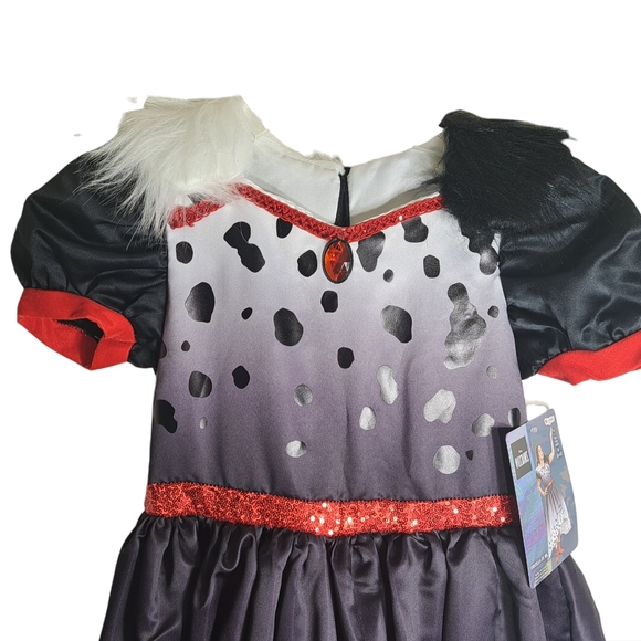 Disguise Girls‎ Disney Creuella Villian Costume Black,White,Red M (8-10) - Picture 5 of 15